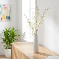 Prodotto Ramo di orchidea artificiale fiori bianchi crema L90cm 2 pezzi