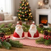 Prodotto Statuetta di Babbo Natale in rosso, 13 cm – Decorazione natalizia ideale per un'atmosfera festiva – 2 pezzi