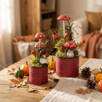 Prodotto Decorazione di rosa canina rami di rosa canina artificiale L48cm 3 pezzi