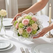 Prodotto buste per fiori in pizzo di carta 23 cm 25 pezzi