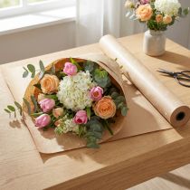 Prodotto Polsino di carta velina fiori naturali 25 cm 100 m