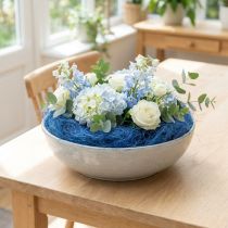 Prodotto Cotone sisal, blu, fibre naturali, 300 g, confezione regalo, imbottitura, decorazione