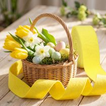 Prodotto Nastro in feltro nastro decorativo giallo in feltro 7,5 cm 5 m