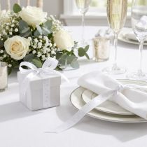 Prodotto Nastro regalo nastro nuziale bianco nastro decorativo 15 mm 20 m