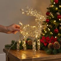Prodotto Renna con LED per interni Decorazione natalizia Metallo A40cm