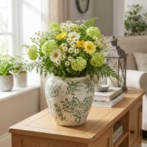 Prodotto Vaso con delicato motivo floreale per la decorazione della casa, 19 cm
