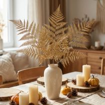 Prodotto Felce decorativa fiori secchi foglie di felce essiccate 70 cm 10 pz