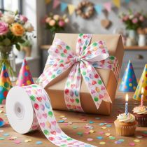Prodotto Nastro regalo palloncini colorati decorazione compleanno 40mm 15m
