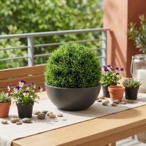 Prodotto Palla decorativa in erba artificiale verde Ø18 cm 1 pezzo