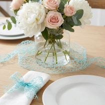 Prodotto Nastro decorativo, nastro a rete, azzurro Tiffany, 40 mm, 10 m