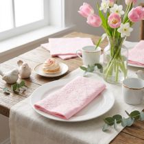 Prodotto Tovaglioli Rosa Ornamenti Primaverili in Rilievo 33x33 cm 15 pz