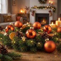 Prodotto Palline di Natale mini palline di vetro arancioni Ø2,5 cm 22 pz