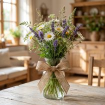 Prodotto Nastro decorativo in juta, naturale, 25 mm; nastro in juta; nastro regalo rustico, 10 m
