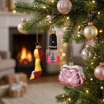 Prodotto Decorazioni per l'albero di Natale, smalto per unghie, borsetta, scarpe da donna (3 pezzi)