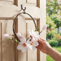 Prodotto Anello decorativo magnolia artificiale decorazione primaverile da appendere Ø24cm