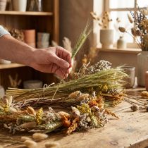 Prodotto Set fai da te di fiori secchi, decorazione naturale per bouquet e ghirlande secche, 60 cm – Decorazione per la casa di campagna di lunga durata