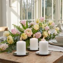 Prodotto Candele a colonna candele bianche H70mm Ø50mm 12 pz