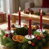 Prodotto Portacandele per candele per albero Ø4cm H7cm 4 pz