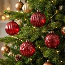 Prodotto Palline di Natale in vetro, rosse, 8 cm, 12 pezzi