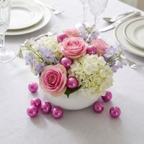 Prodotto Perline decorative Ø2cm viola 12 pz