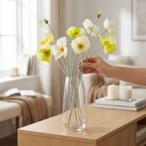 Prodotto Decorazione di papaveri artificiali per soggiorni e uffici, 95 cm