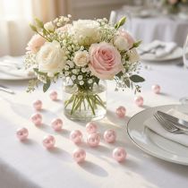 Prodotto Perline decorative Ø2cm rosa 12 pz