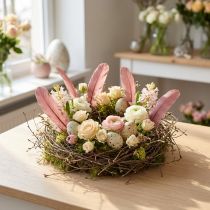 Prodotto Piume decorative per artigianato, vere piume di uccello rosa antico 20 g