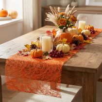 Prodotto Runner da tavolo Sizoweb in pile decorativo arancione 30 cm 5 m