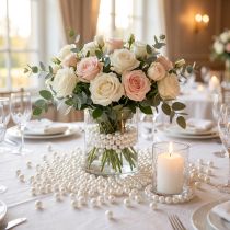 Prodotto Perline decorative bianche, Ø8mm, 250 pezzi