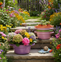 Prodotto Ciotola decorativa in metallo, 4 colori primaverili, Ø17cm, 4 pezzi