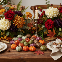 Prodotto Set di mini decorazioni a forma di zucca, decorazioni autunnali e di Halloween, colori assortiti, 4 cm, 24 pezzi