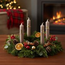 Prodotto Set di 4 candele a cono per corona d'Avvento, 3 cm.
