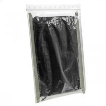 Prodotto Nastro nero con frange 4 cm, cordone di rifinitura, frange decorative in lurex 25 m