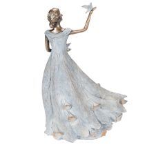 Prodotto Statuetta di donna con uccello Scultura decorativa dal design raffinato e senza tempo 41 cm