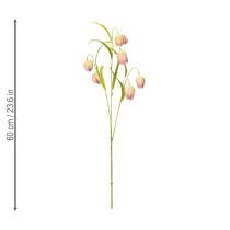 Prodotto Fiore di fritillaria artificiale, delicata decorazione per spazi abitativi, 60 cm, 3 pezzi