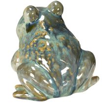 Prodotto Statuetta di rana, decorazione estiva in ceramica per casa e balcone, 12 cm