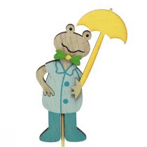 Prodotto Rana con tappo per fiore ombrello in legno 8,5 cm 12 pezzi