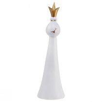Prodotto Principe ranocchio Figura decorativa rana decorativa Oro bianco H30,5 cm