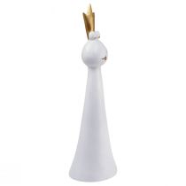 Prodotto Principe ranocchio Figura decorativa rana decorativa Oro bianco H30,5 cm