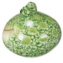 Prodotto Statuetta decorativa a forma di rana per una decorazione giocosa della casa e del giardino, verde, 11 cm, 2 pezzi