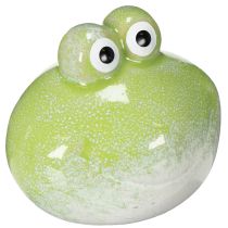 Prodotto Statuetta decorativa in ceramica a forma di rana per la decorazione del soggiorno e della scrivania, 10 cm, 4 pezzi