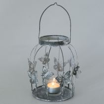Decorazione primaverile, lanterna con farfalle, lanterna in metallo, estate, decoro candela