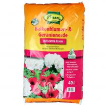 Prodotto FRUX terriccio per fiori da balcone e geranio 40l