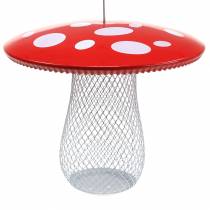 Posto di alimentazione fungo velenoso da appendere in metallo Ø22cm H20cm