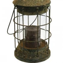 Griglia decorativa da giardino, lanterna da giardino, lanterna in metallo Ø17cm H33cm