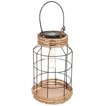 Prodotto Luce da giardino solare in metallo nero naturale Ø18cm H29cm
