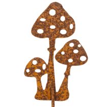 Prodotto Paletto da giardino in acciaio anticato, paletto decorativo per amanita muscaria, 10 cm, 6 pezzi