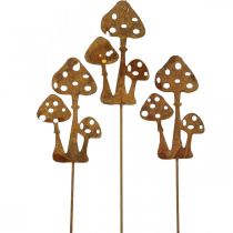 Spina da giardino patina fungo decorativo spina 10 cm 6 pezzi