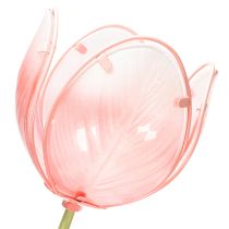 Prodotto Paletto da giardino con fiore di tulipano decorativo per aiuole e bordure, 94 cm