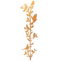 Prodotto Ramo decorativo da giardino con uccellini, in metallo, 100 cm